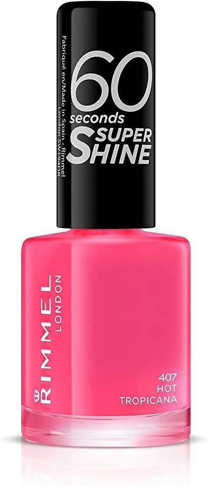 Rimmel 60 Second Shine/Rita Ora/Flip Flop Nail Polish 8ml - NEW