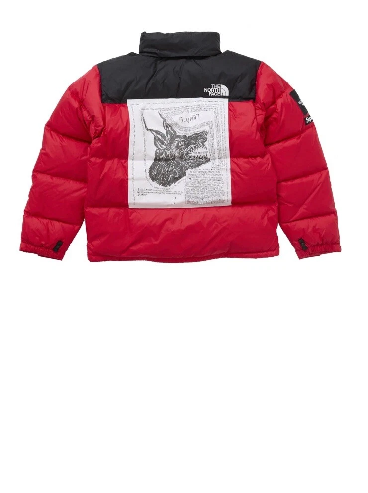 Veste rouge Supreme The North Face Nuptse 2024   Taille L