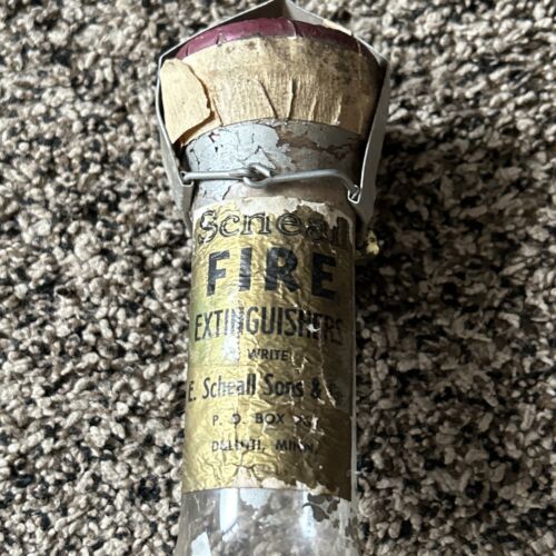 Vintage 1940s Scheall Throwable Fire Extinguisher-Duluth Minnesota Empty - Picture 2 of 17
