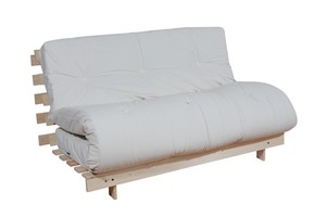 futon double bed wooden sofa ikea frame folding mattress guest luxury natural ended ad