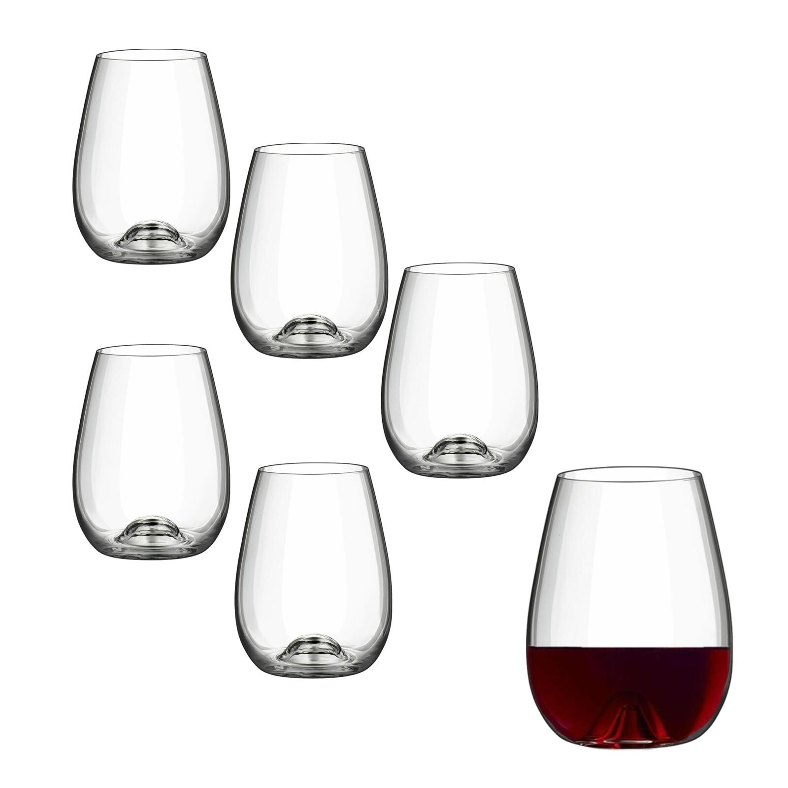 Rona Weingläser Weinbecher Weinglas Wassergläser Saftglas 6er Set 460ml