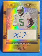 2022 Panini Select DPs Youth Explosion YE-KTH KAYVON THIBODEAUX GOLD PRIZM🔥7/10