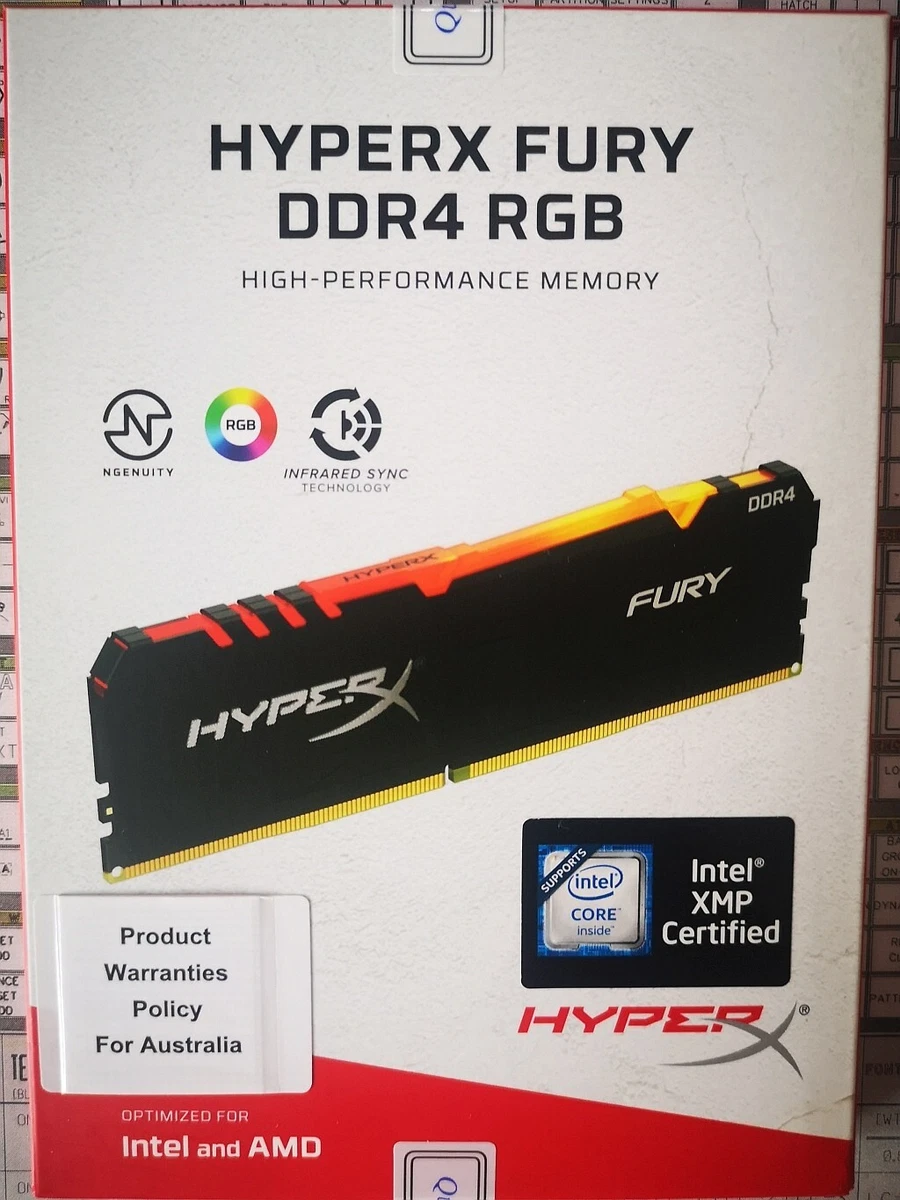 Kingston HyperX Fury Beast RGB 16GB DDR4 3200 Memory 2x8