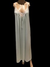 Val Mode Mint Green Nylon Nightgown Vintage Hollywood Glam