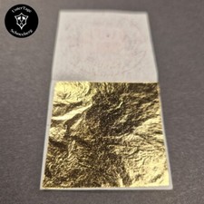 10 x 24 Karat Blattgold 4 x 4 cm 999/1000 Vergolden, Dekoration, Speisen, essbar