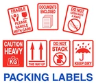 80 x 103mm Caution Heavy Parcel / Stickers / Labels