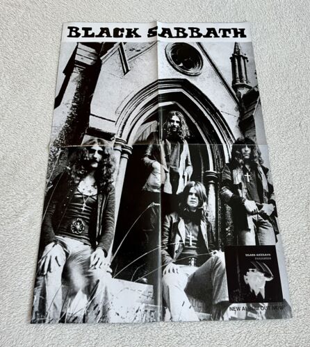 Black Sabbath Poster 1970s UK Music Magazine - Picture 1 of 7