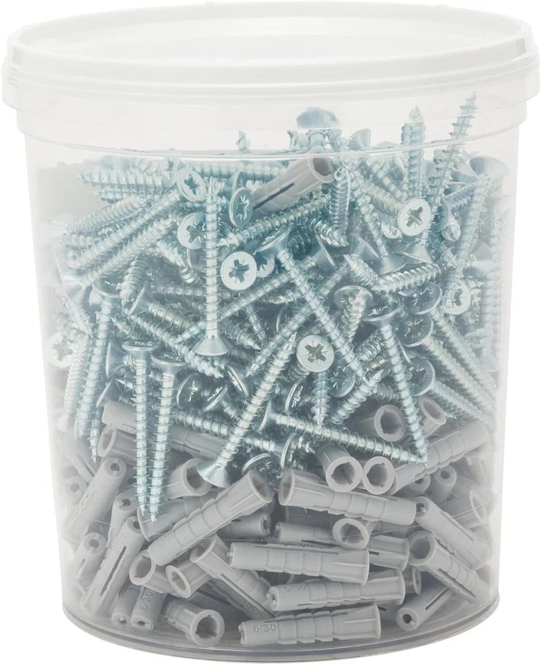 TASSELLO CON VITE FISCHER 'UV' IN BARATTOLO UV 6S Barattolo 250 pezzi - Immagine 4 di 4