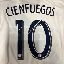 Adidas LA Galaxy Cienfuegos10LS Home White Authentic Jersey 2018 Size M Men Only
