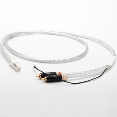OCC versilbertes Phono-Tonarmkabel 5-polig DIN 2 Cinch-HiFi-Audio-Analogkabel