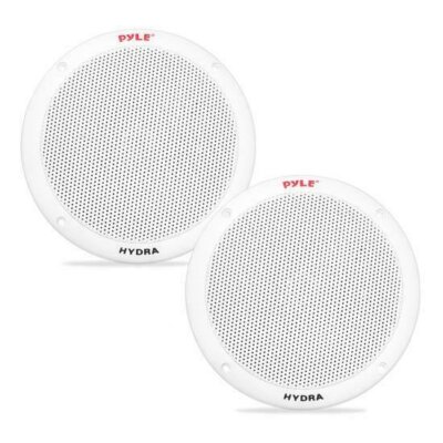 Pyle Dual 6.5'' Waterproof Marine Speakers 2-Way Full Range Stereo System