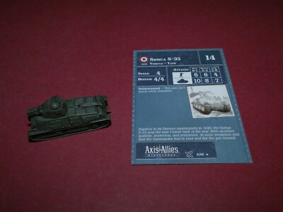 Axis & Allies Miniatures 05/45: France: Somua S-35