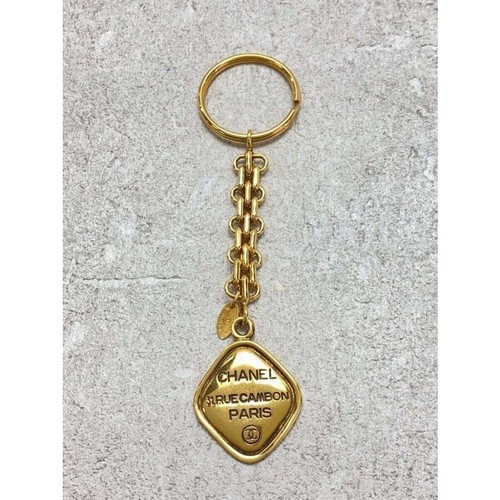 Portachiavi Chanel CoCo Mark portachiavi oro borsa charm made in France autentico - Foto 3 di 4