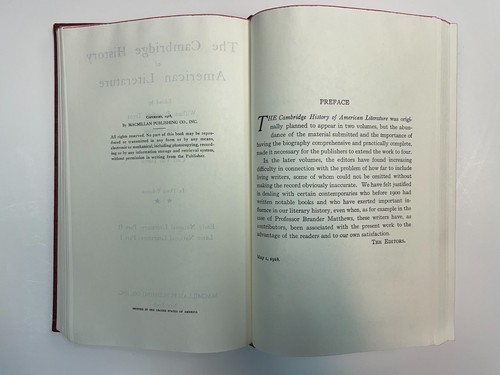 The Cambridge History of American Literature 3 Volumes in One 1917 HC Ex-Lib - Picture 12 of 21