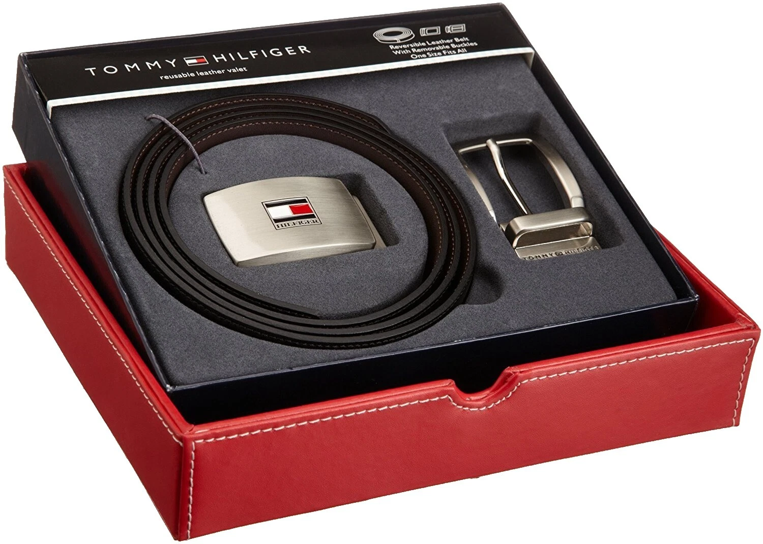 Tommy Hilfiger Brown One Size Belts for Men