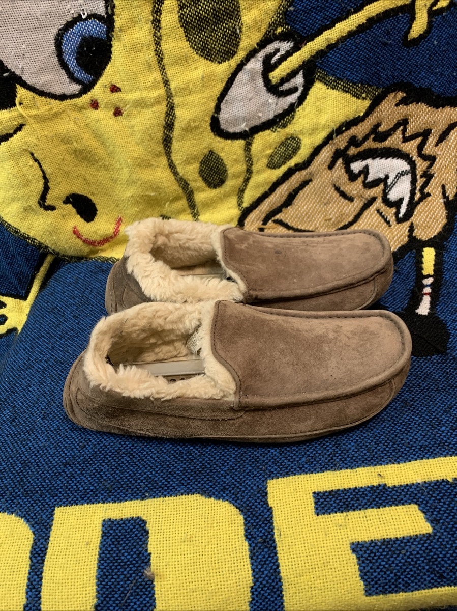 UGG Australia 5775 Ascot Brown Suede Sheepskin Mocs Slippers Shoes Size 11 Dad UGG Australia 5775 Ascot Brown Suede Sheepskin Mocs Slippers  main image 2