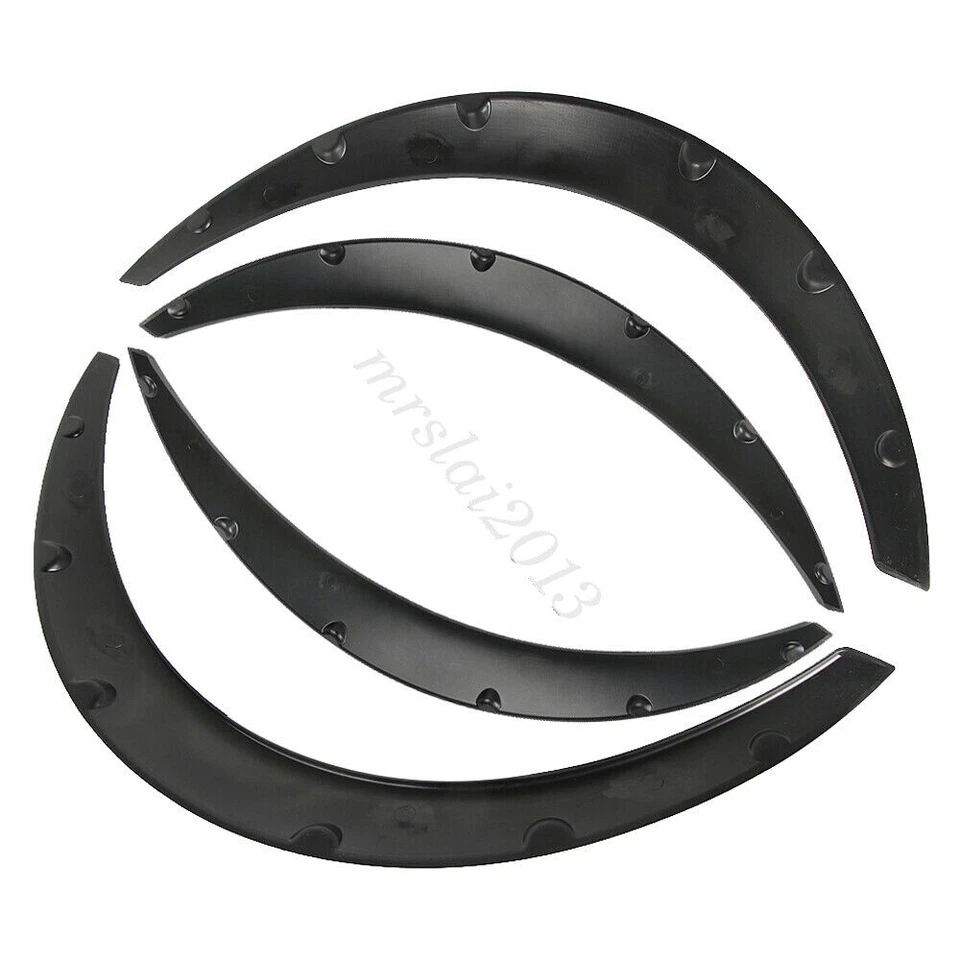 Kit de poliuretano flexible duradero 4 piezas de llamaradas universales para guardabarros coche SUV Foto 2 de 4