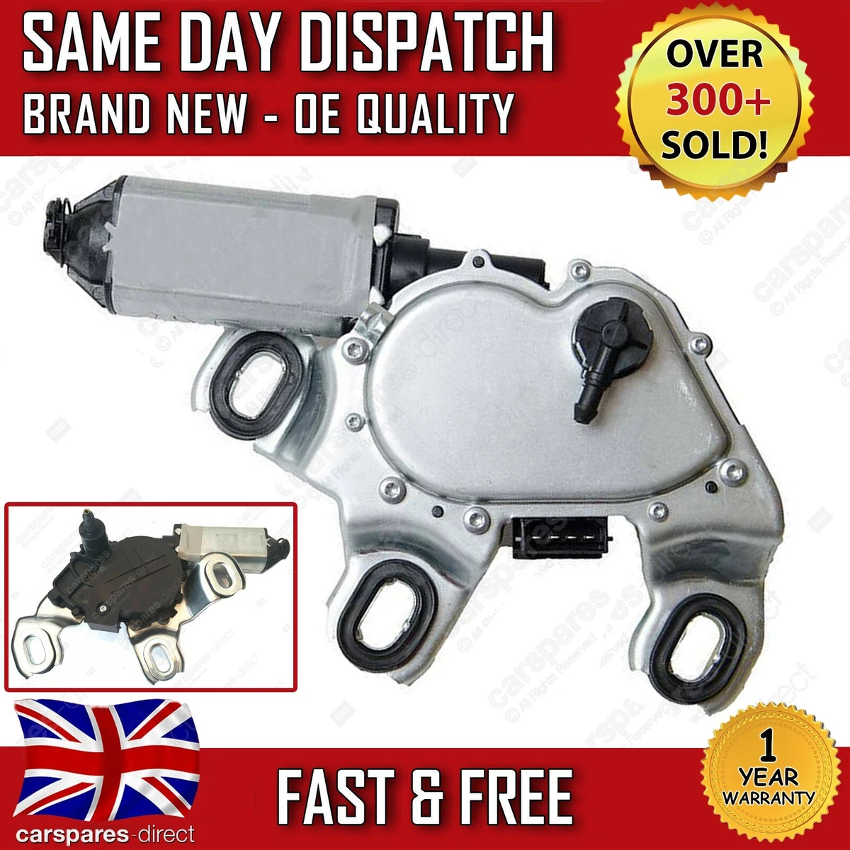 SKODA OCTAVIA MK2 REAR WINDSCREEN WIPER MOTOR 1Z3 HATCHBACK 2004