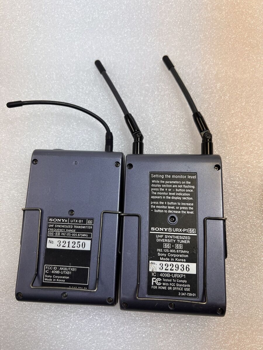 Sony URX-P1 UTX B1 Wireless UHF Diversity Tuner & Receiver Sony URX-P1 UTX B1 Wireless UHF Diversity Tuner & Receiver