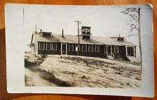 YMCA Hut, Camp Devens, MA MASS real photo postcard rppc