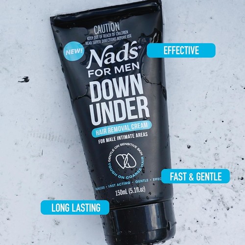Nad'S For Men Intimate Hair Removal Cream For Men - Easy & Painless Depilator - 第 4/4 張圖片