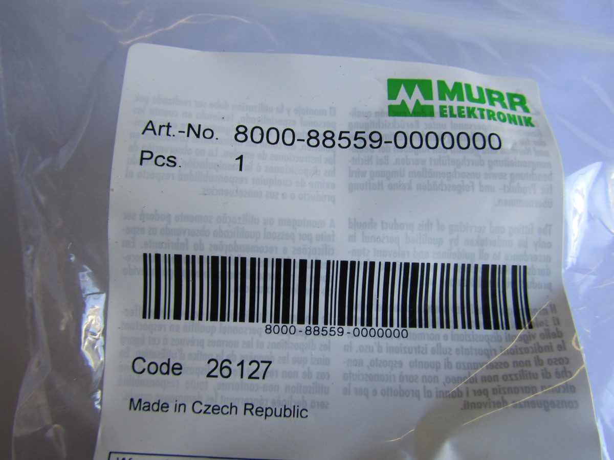 NKT 4 x MURR ELEKTRONIK 8000-88559-0000000 CAP BIG WITH PLUG SCREW