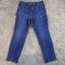 Simply Vera Wang Jeans Women's 16 Skinny Ankle High Rise Blue Denim Stretchy