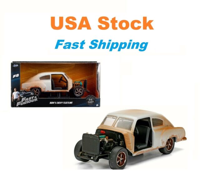 Fast And Furious Dom's Chevrolet Fleetline F8 JADA Diecast Toy Car 5.25" 1:32