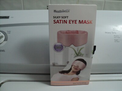 Health Touch Silky Soft Pink Satin Eye Mask Lavender Scented New in box