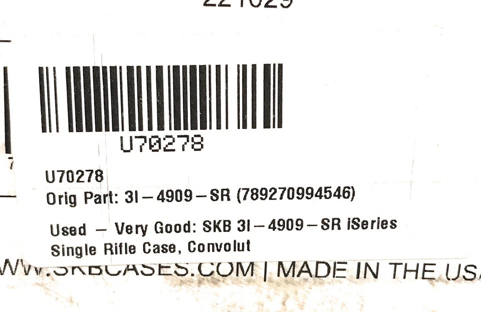 SKB Cases iSeries Single Rifle Shotgun Hard Case, Black, 3I-4909-SR - Image 4 of 4