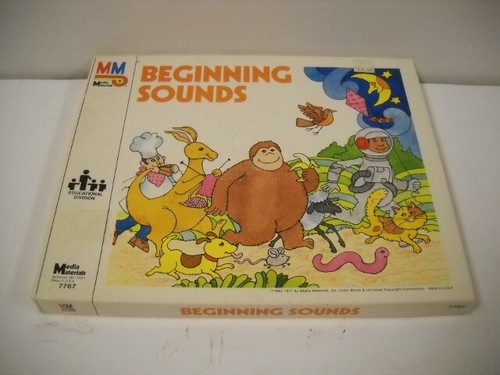 Vintage Beginning Sounds Card Set 64 Pieces Laminated Media Materials 1985 Rare! - Picture 5 of 12