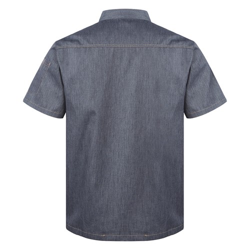Unisex Men Women Breathable Chef Jacket Cooking Coats Canteen Work Uniform - Picture 6 of 88