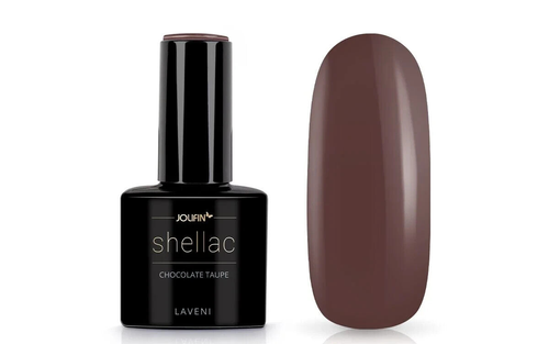 Jolifin LAVENI Shellac Gellack - Chocolate Taupe 10ml UV/LED-Nagellack - Bild 2 von 12