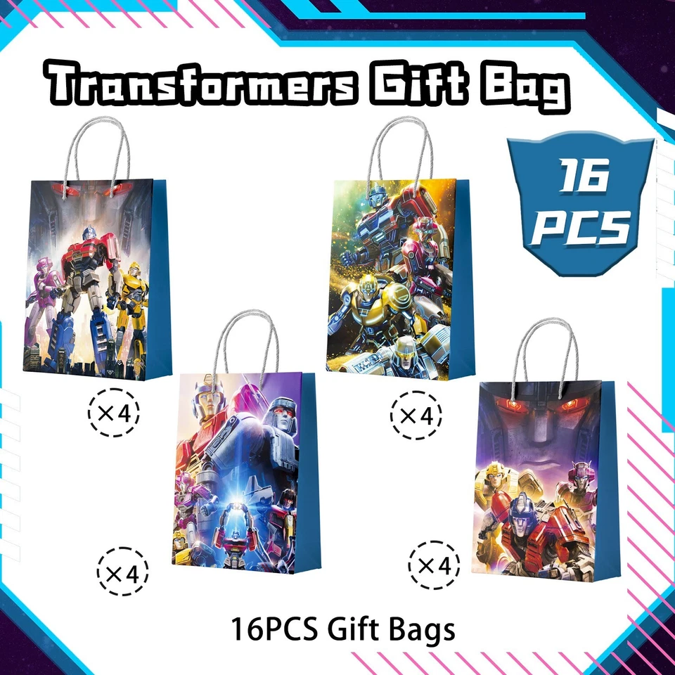 Transformers Suministros de Fiesta Transformers Favor de Fiesta Bolsas de Botín Bolsas de Regalo para Niño Foto 2 de 4