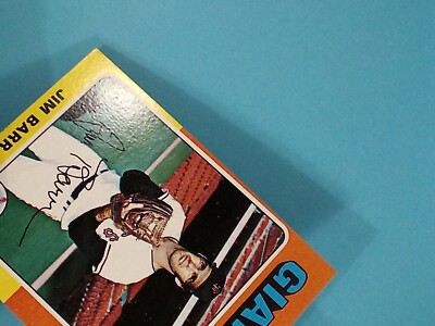 1975 Topps Mini Jim Barr San Francisco Giants #107 EX wax residue