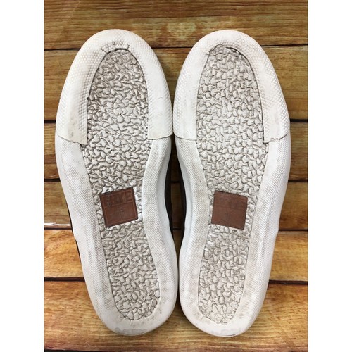 Frye Chambers Brown Leather Low Top Slip On Casual Sneaker Shoes Mens 9 (10d63) - Picture 7 of 11