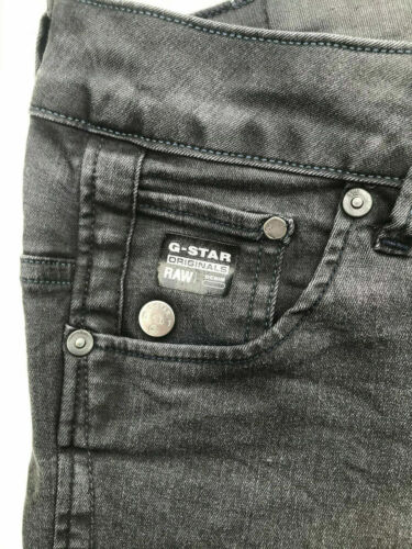 .G-Star 'ARC 3D JEG SKINNY WMN' Black Coated Superskinny Jeans W28 L34 AU10 - Picture 6 of 10