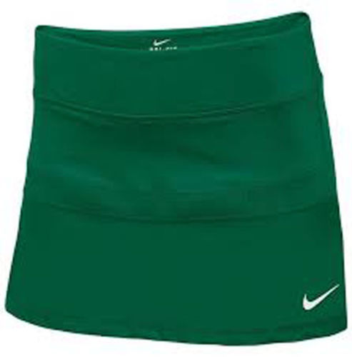 Nike Dri Fit Women Tennis Skirt Green Polyester Style 