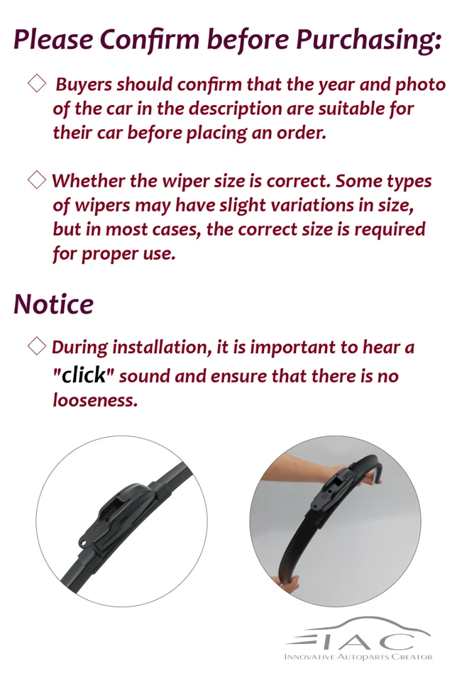 For Nissan Pathfinder 2005-2012 24"+18" Front Windshield Wiper Blade 2 Pack - Image 2 of 2