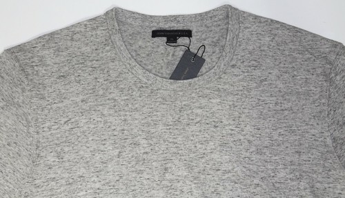 $148 NEW John Varvatos Long Sleeve Crew Neck Sweater Size XL in Stone Grey  - Picture 2 of 12