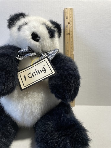 De colección Sam Ting Peluche Oso Panda NABCO Animal de Peluche 12" Etiqueta Original - Imagen 9 de 9