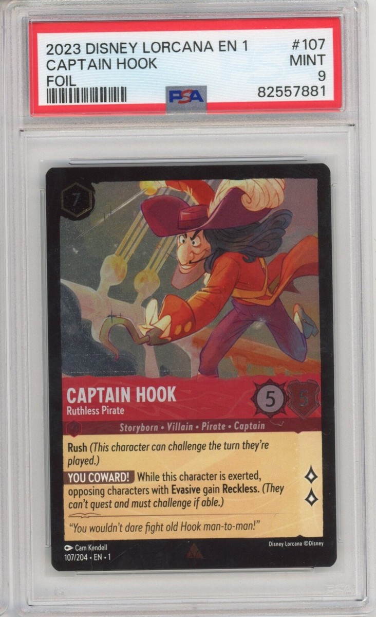 PSA10DISNEY LORCANAキャプテン・フック エンチャンテッド771 Captain Hook - Master Swordsman (Enchanted) - Into the