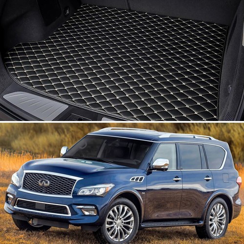 Car Trunk Mat Custom Fit Cargo Liner Mat for 2011-2017 INFINITI QX56 / QX80 - Picture 8 of 11