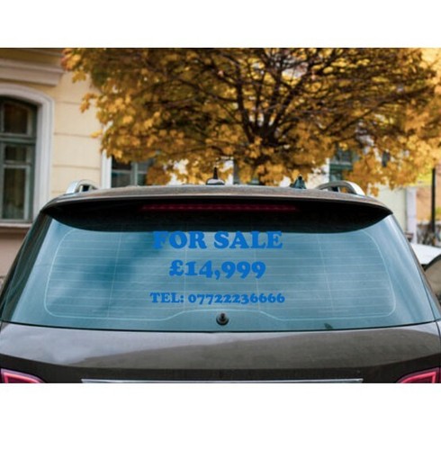CUSTOM CAR VAN FOR SALE STICKERS SIGN DECALS VINYL TRUCK CARAVAN ADVERT WINDOW - Picture 5 of 13