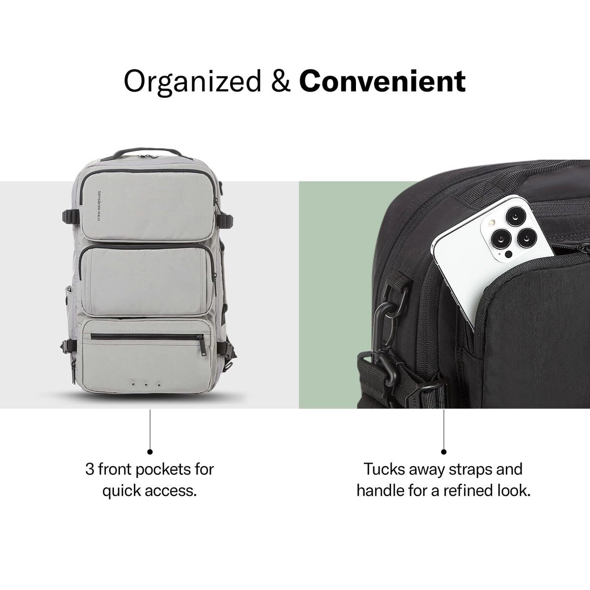【Samsonite RED】MARSTON3 3WAY Backpack バックパック 送料込 Samsonite Red Marston 3Way Backpack 32 Cms Grey Nylon