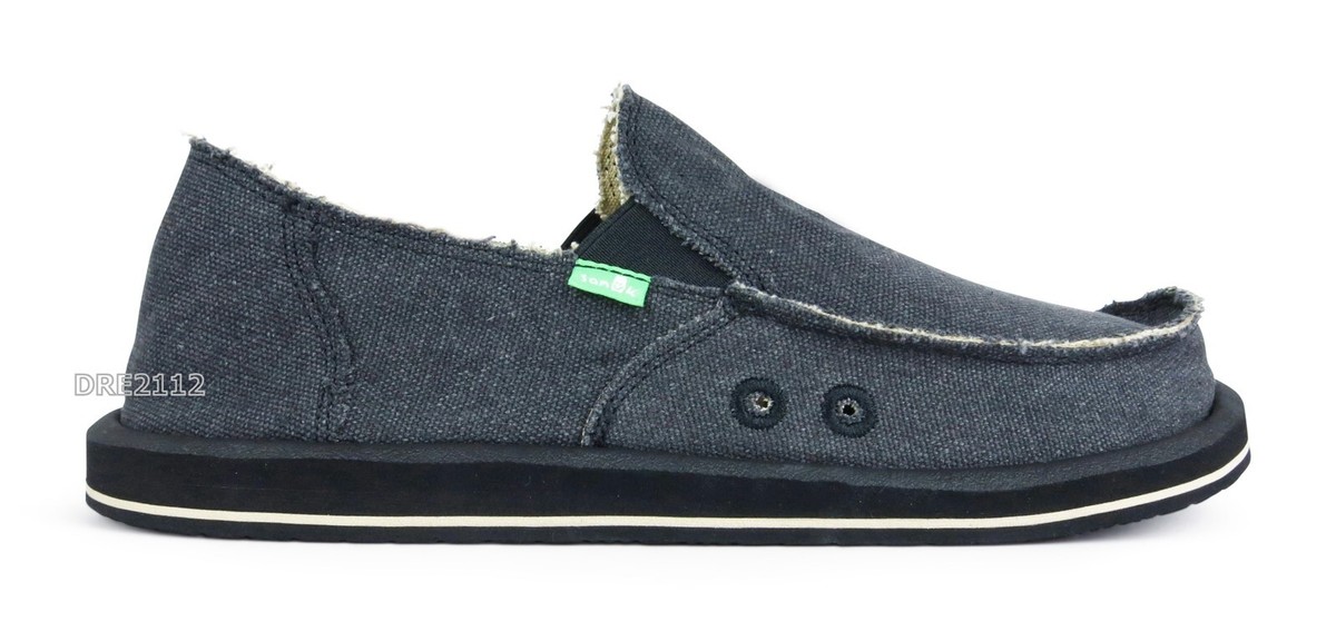 Sanuk Vagabond Charcoal Sidewalk Surfer Shoes Mens Size 6 -NEW- | eBay