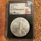 2024-W $1 American Silver Eagle NGC MS 70 First Day of Issue John Mercanti Sign