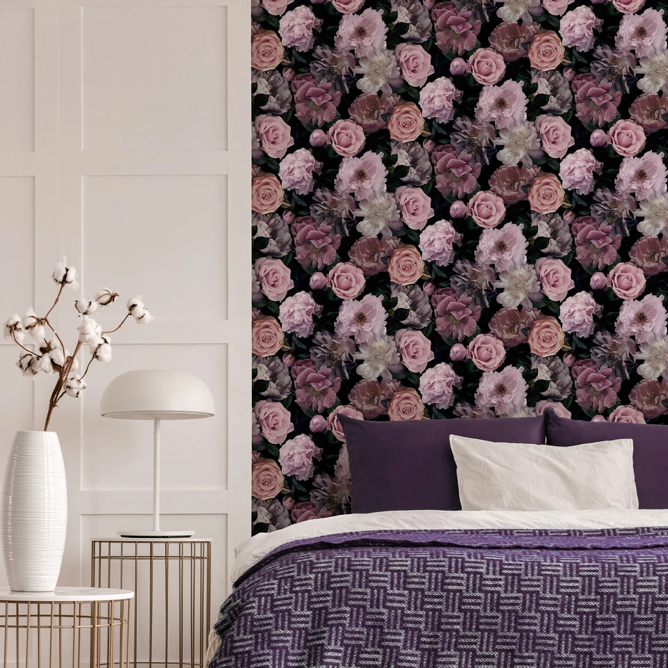 Fresco Wallpaper Pink Pandor Drama Floral - Image 2 of 4