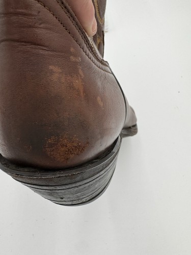 Vintage Tony Lama Women Western Boots Size 7.5B H8896 Brown Distressed Look - Picture 7 of 14