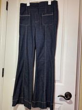 PILCRO AND THE LETTER PRESS SZ 27 CONTRAST STITCH BOOTCUT HIGH RISE FLARE JEANS